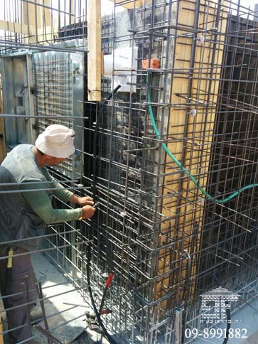 התקן עומר בקיר חיצוני